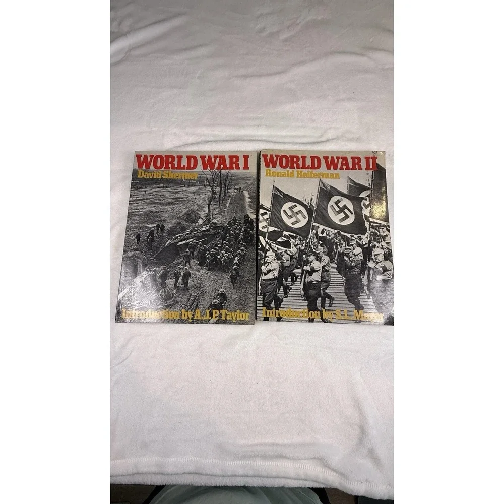 Vintage World War I World War II Paperback Book Set 1975 Derbibooks History